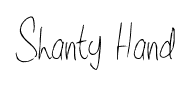 Shanty Hand font